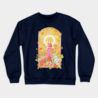 Girl with Her Heart In Her Hand Crewneck Sweatshirt